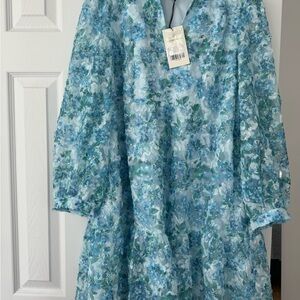 Tuckernuck Water’s Edge Hydrangea Organza Palmerston Dress